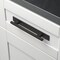 Gliderite Hardware 8-1/2 in. Matte Black Squared Back Plate 5-1/16 in. Center to Center - 8342-128-MB 8342-128-MB-1 - alternate 2